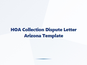 Arizona Hoa Compliance Dispute Letter Template