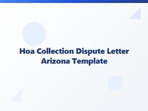 Arizona Property Owner Dispute Letter Template